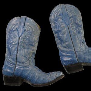 size 5 baby blue cowboy boots